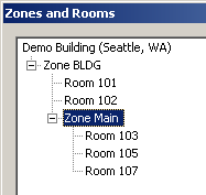 zones and rooms