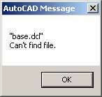 base.dcl Can't find file.