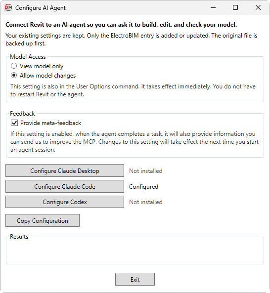 Configure AI Agent dialog box