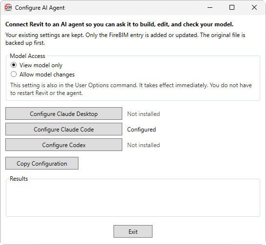 Configure AI Agent dialog box