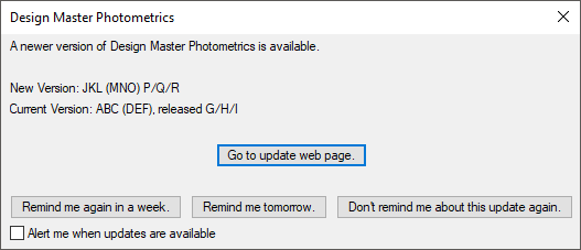 Help check for updates newer