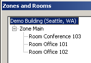 zones and rooms